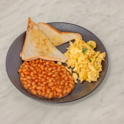 Baked Beans with Scrambled Eggs